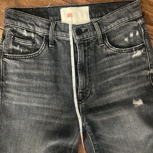 MOTHER SUPERIOR The Insider Crop Step Chew Crop Jeans in Pedal to Metal Size 25 - Picture 14 of 16
